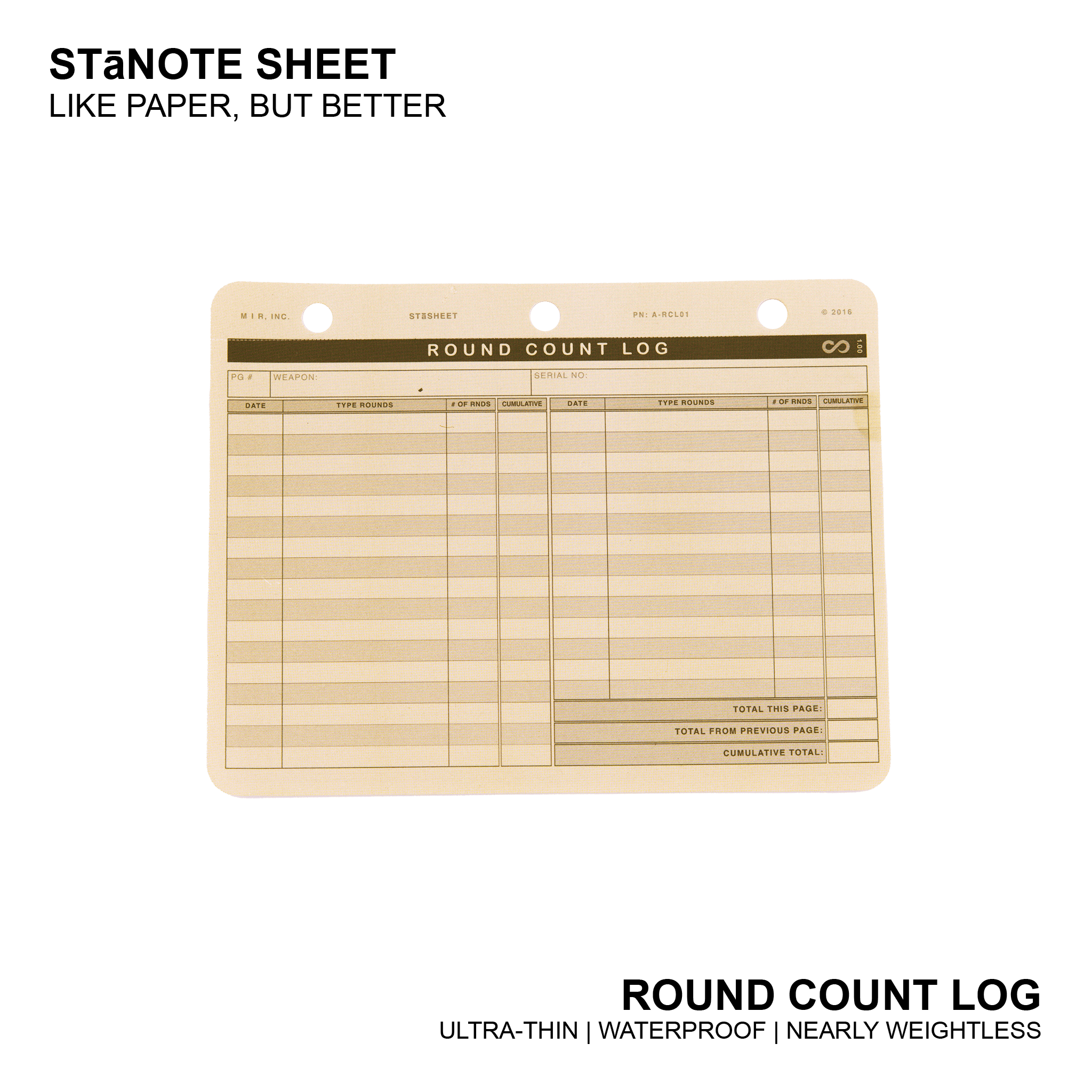 STāNOTE SHEETS - MARKSMANSHIP TEMPLATES