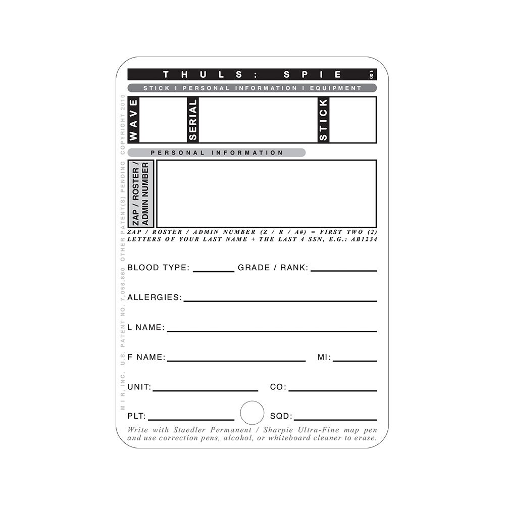 THULS Personal Info Card